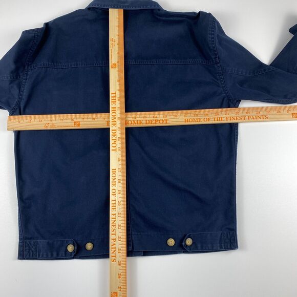 VTG 90's Paul Harris Design Shacket Cotton Twill Button Front Pockets Gorpcore - Picture 8 of 11